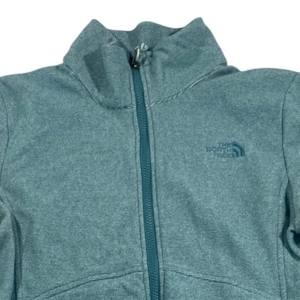 The North Face Womens Full Zip C656 Agave Fleece Jacket Medium Teal Gorpcore - Picture 4 of 9